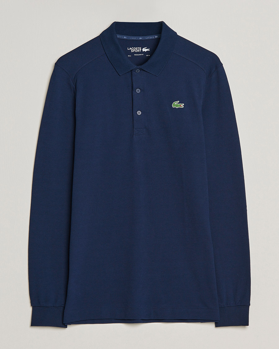 Hombres | Jerséis y prendas de punto | Lacoste Sport | Performance Long Sleeve Polo Navy Blue