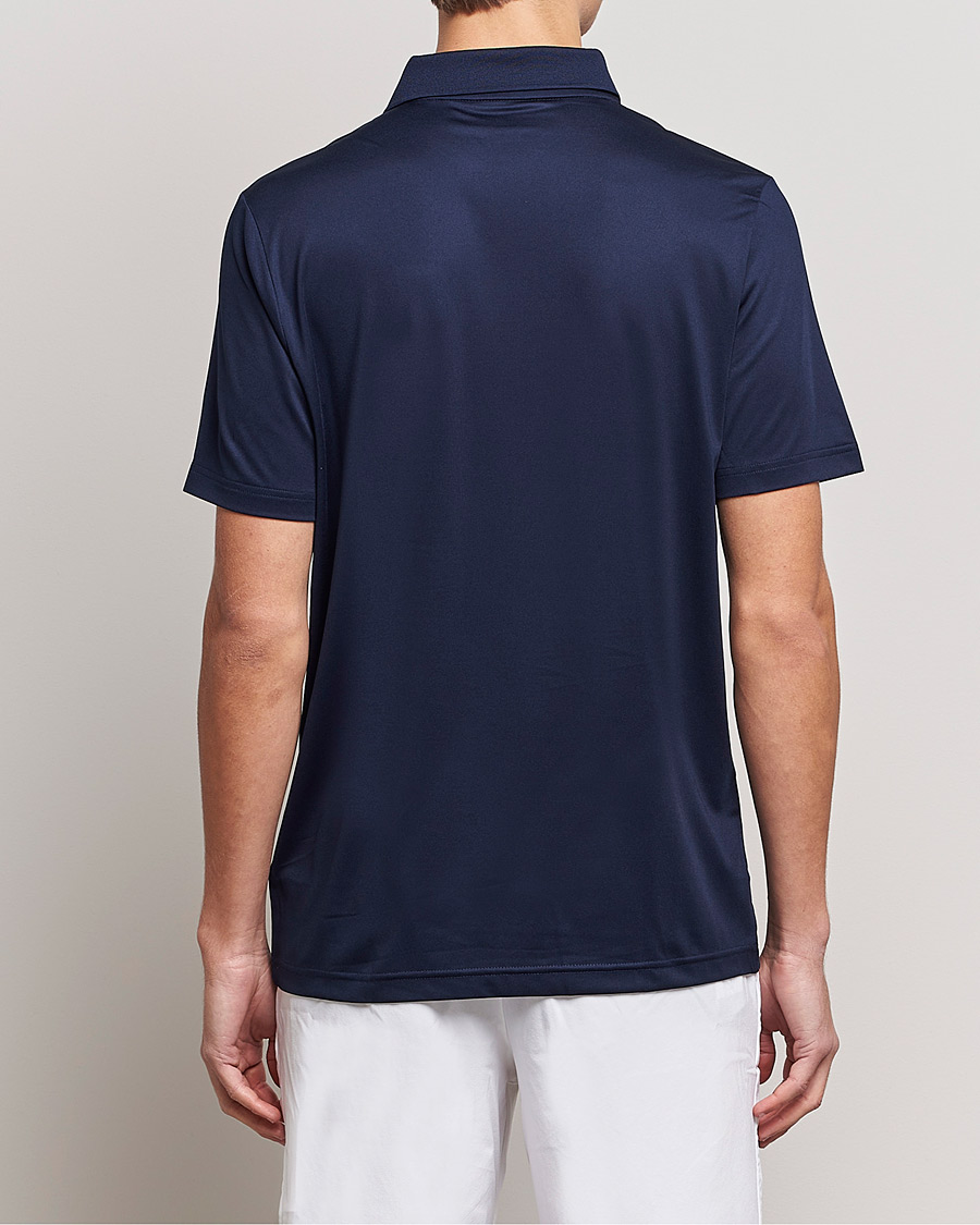 Hombres | Polos | Lacoste Sport | Performance Striped Polo Navy Blue