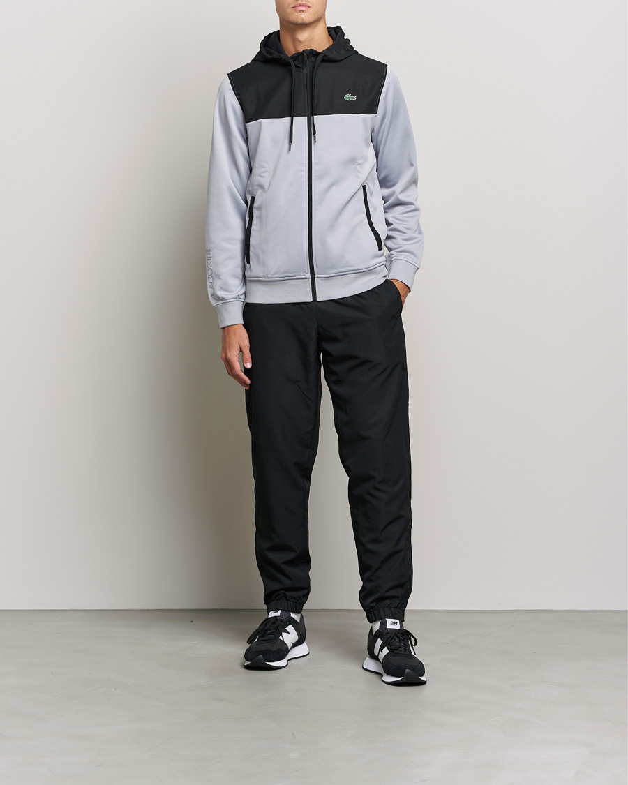 Hombres | Jerséis y prendas de punto | Lacoste Sport | Performance Full Zip Hoodie Black/Grey