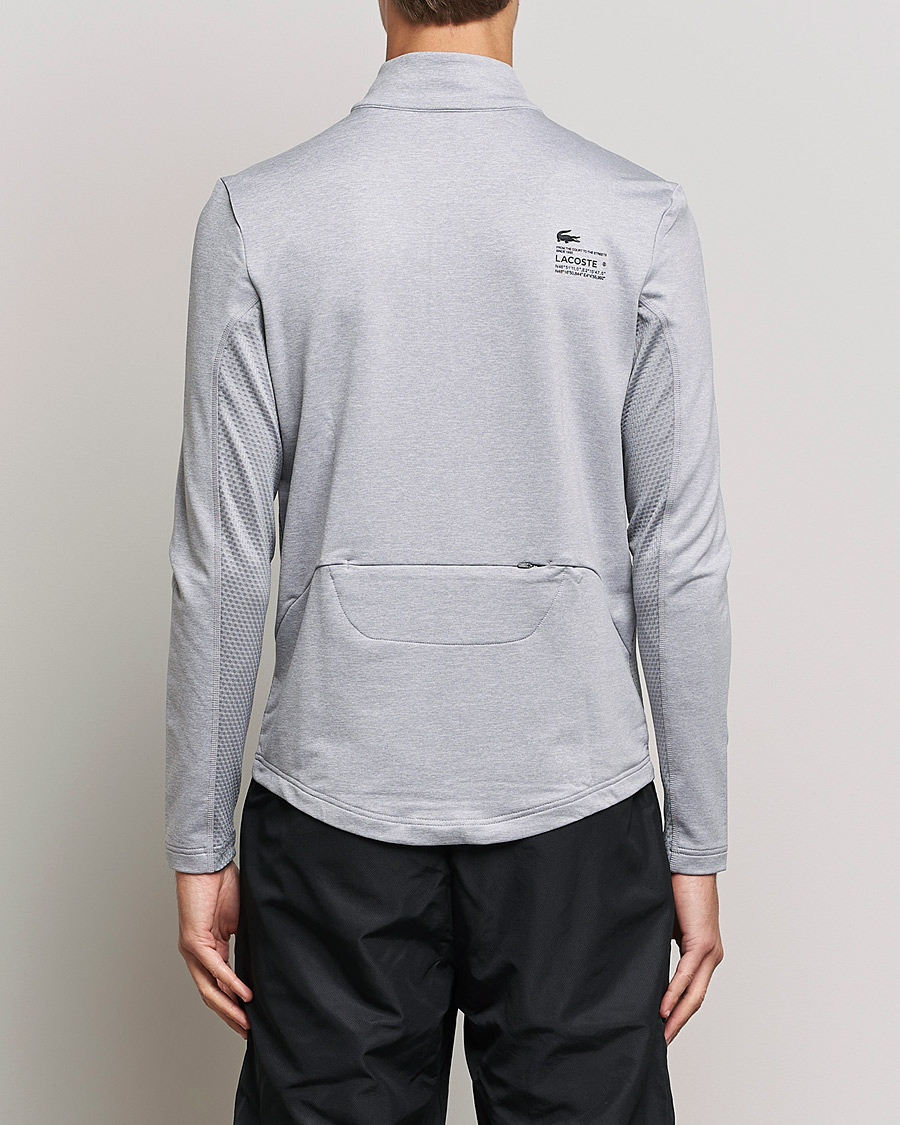 Hombres | Jerséis y prendas de punto | Lacoste Sport | Performance Midlayer Half Zip Silver Chine