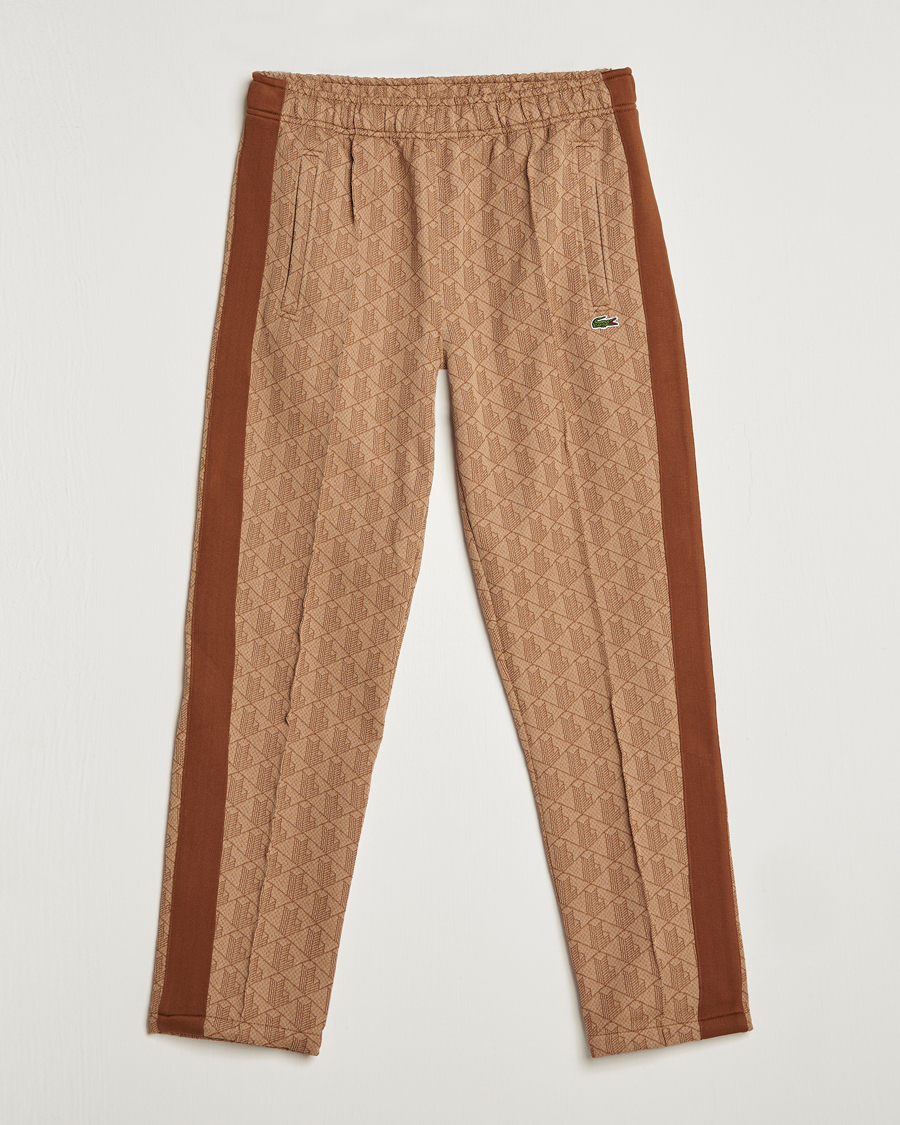 Hombres | Pantalones | Lacoste | Monogram Cotton Jacuard Tapered Trackpants Viennese