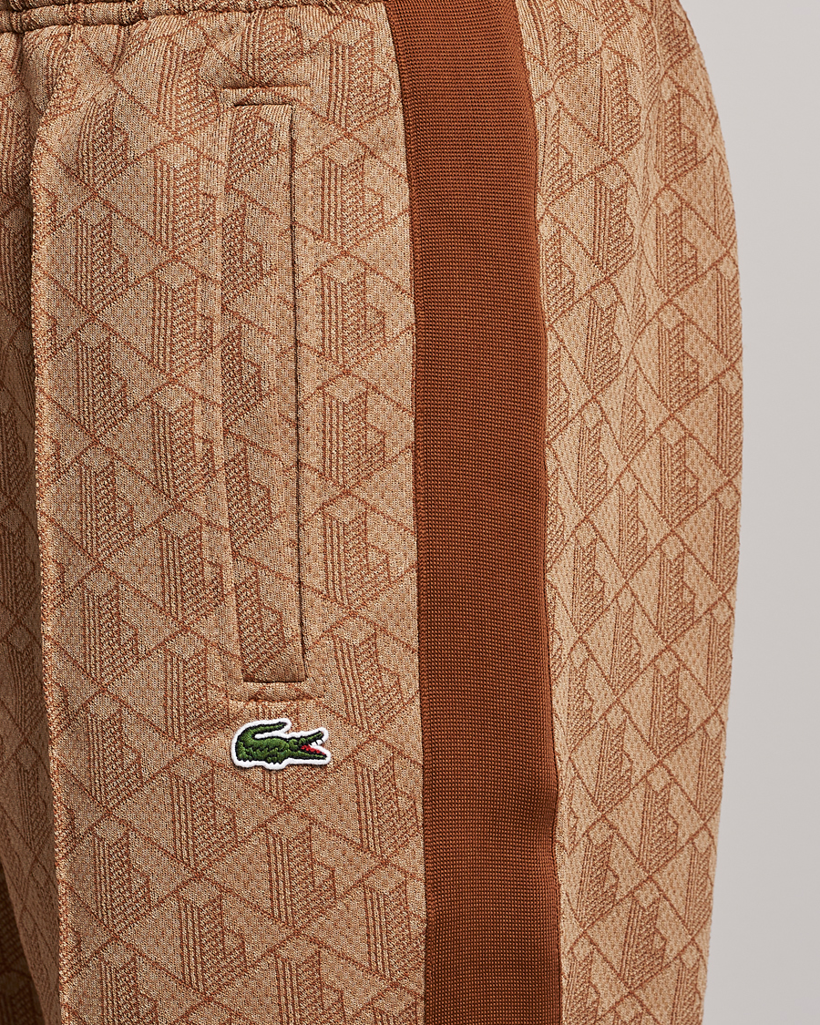 Hombres | Pantalones | Lacoste | Monogram Cotton Jacuard Tapered Trackpants Viennese