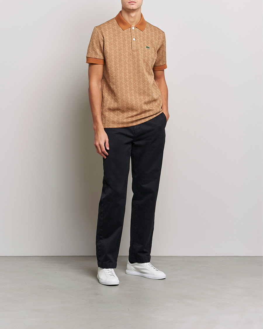 Hombres | Polos | Lacoste | Classic Fit Monogram Jacquard Polo Viennese