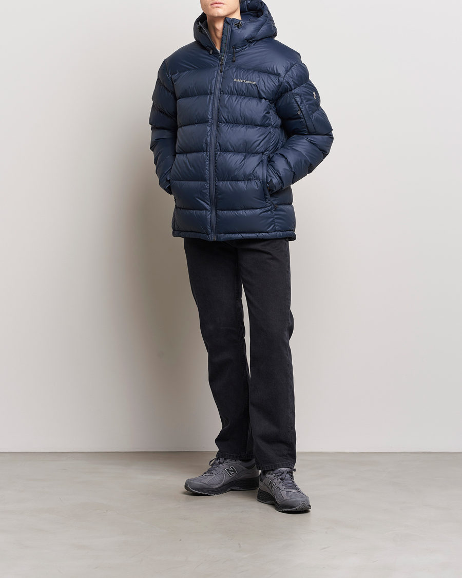 Hombres | Abrigos y chaquetas | Peak Performance | Frost Down Hooded Jacket Blue Shadow