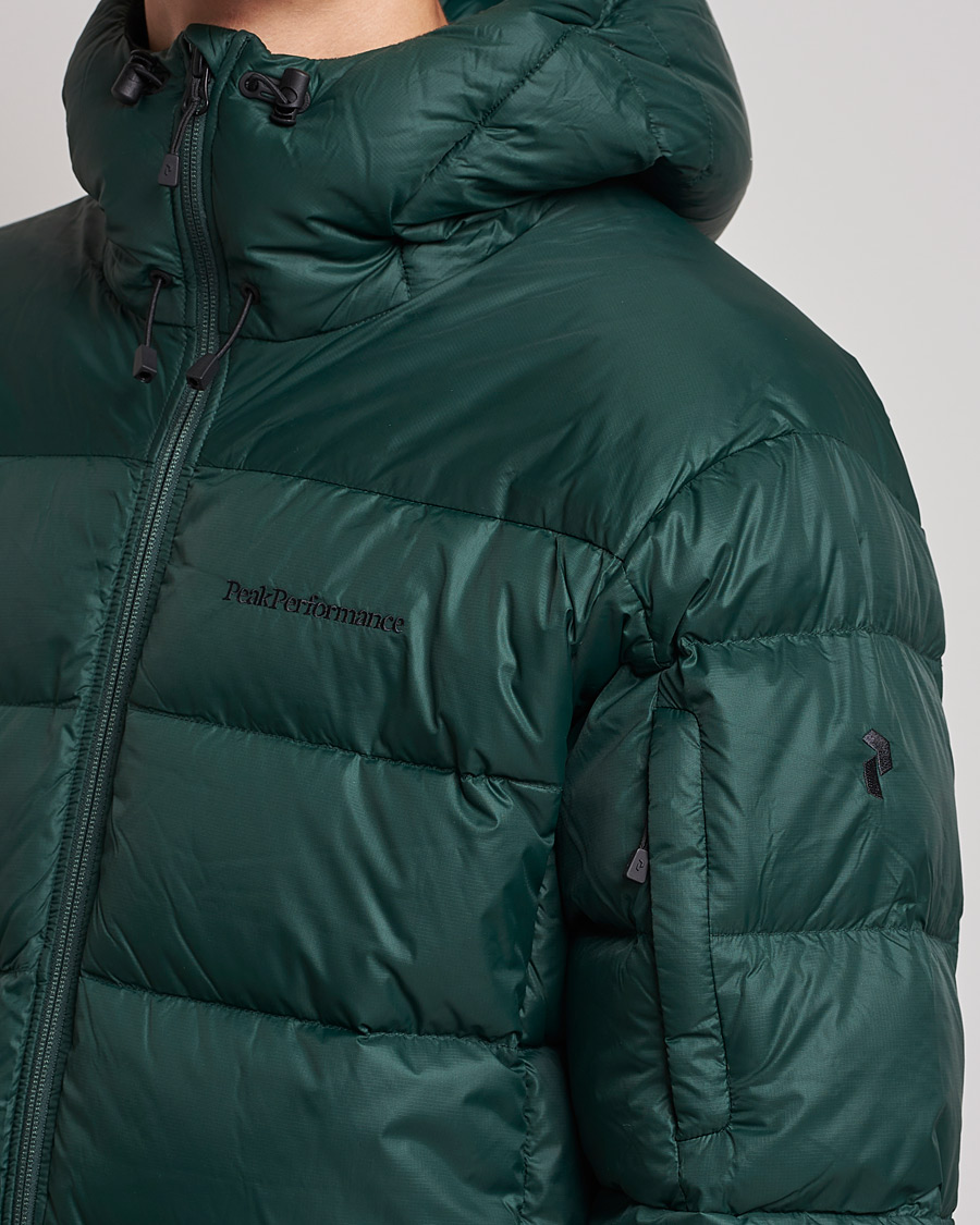 Hombres | Abrigos y chaquetas | Peak Performance | Frost Down Hooded Jacket Scarab Green