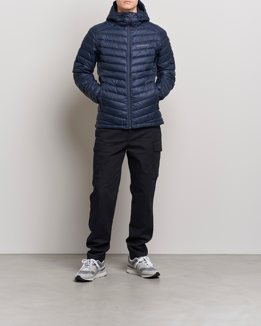 Hombres | Abrigos y chaquetas | Peak Performance | Frost Liner Down Hooded Jacket Blue Shadow