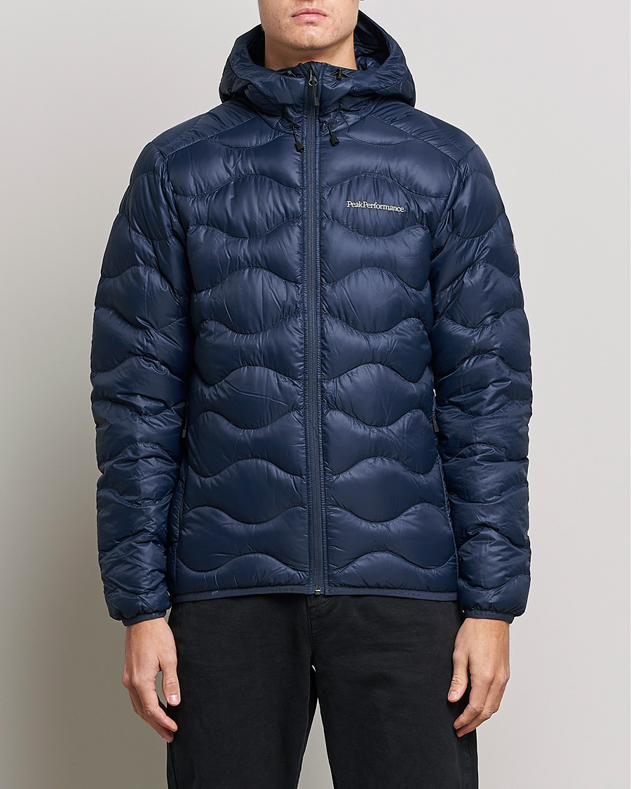 Hombres | Chaquetas outdoor | Peak Performance | Helium Down Hooded Jacket Blue Shadow