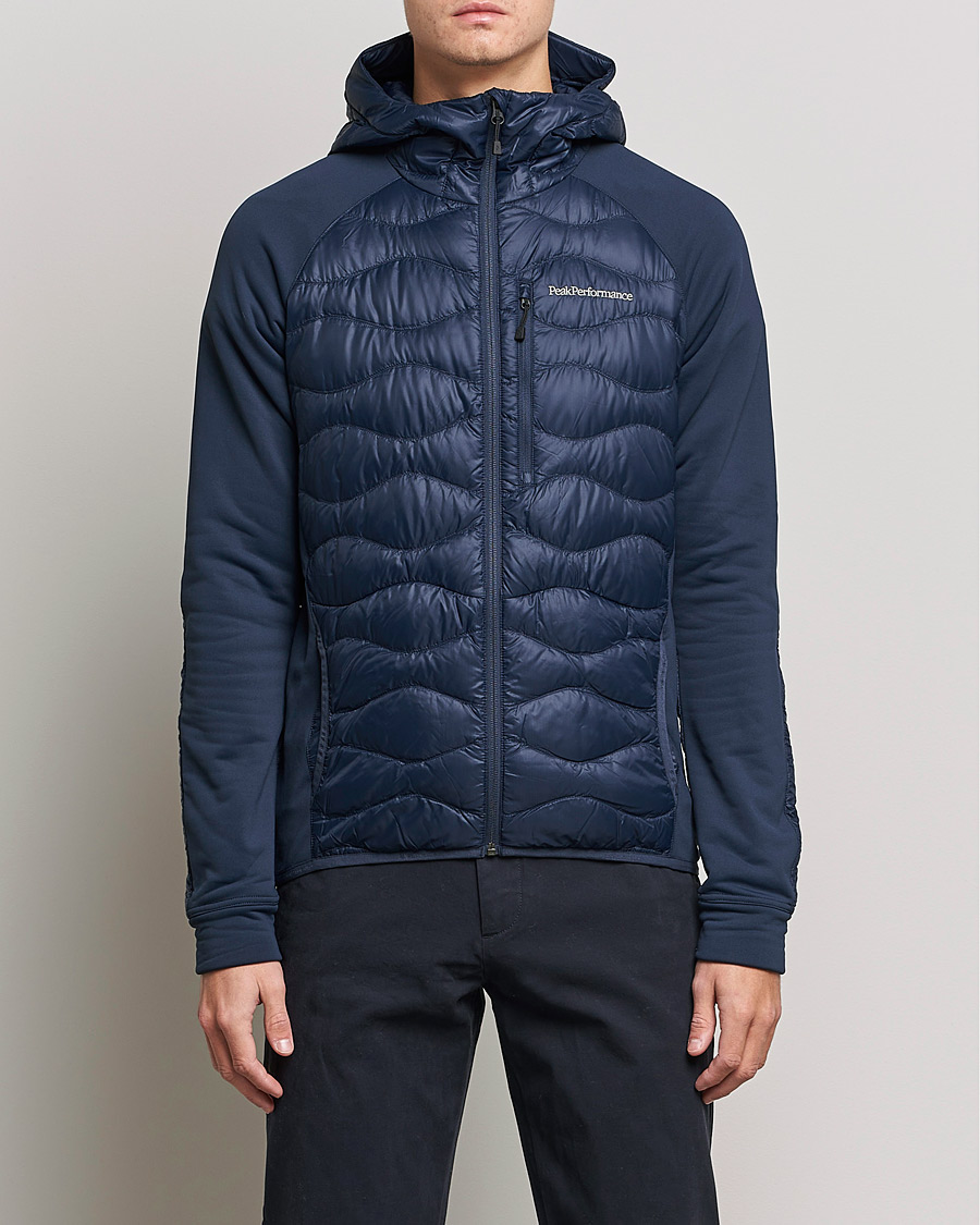 Hombres | Abrigos y chaquetas | Peak Performance | Helium Down Hybrid Hood Jacket Blue Shadow