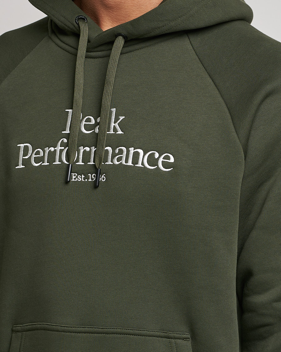Hombres | Jerséis y prendas de punto | Peak Performance | Original Logo Hoodie Forest Night