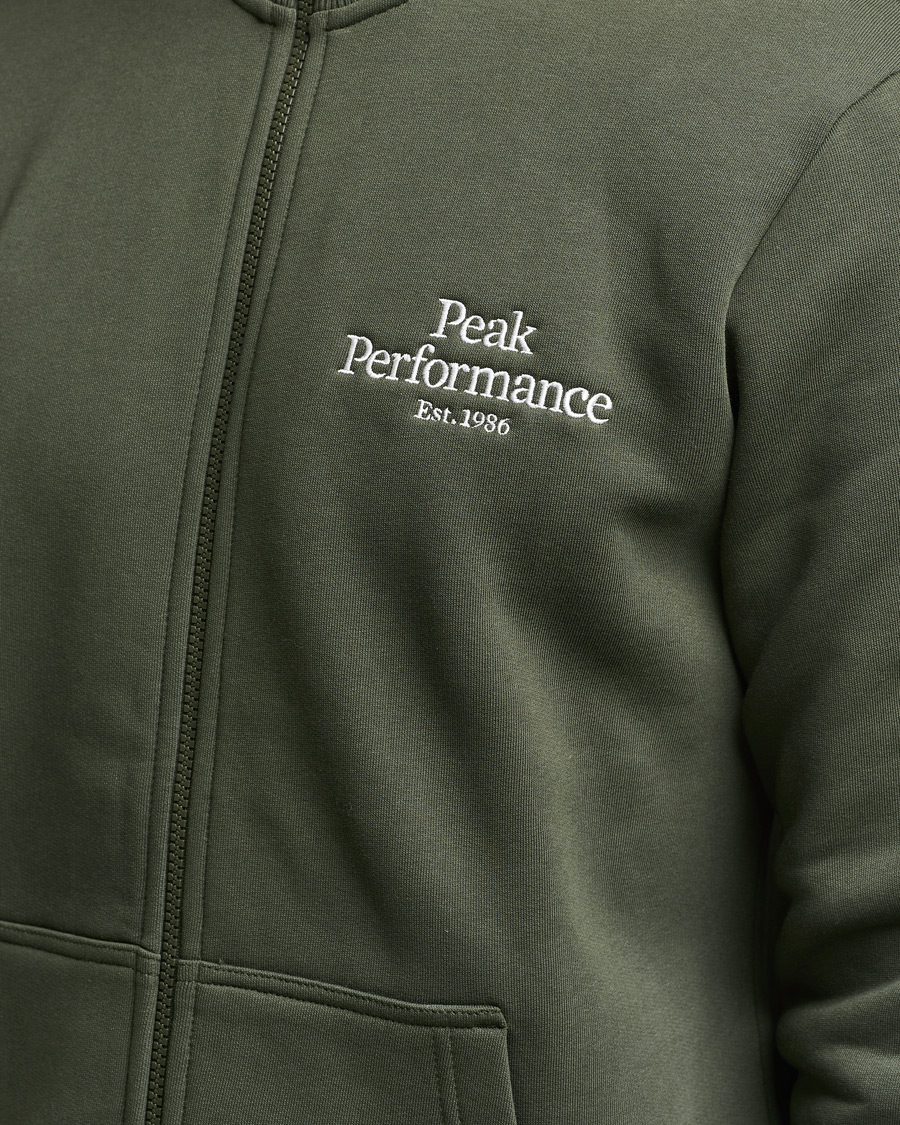 Hombres | Jerséis y prendas de punto | Peak Performance | Original Zip Forest Night