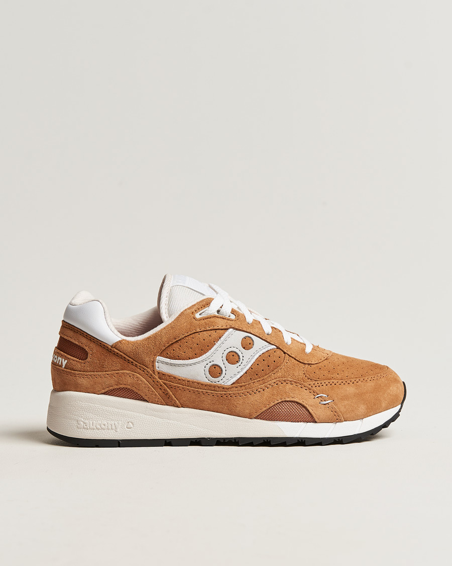 Hombres | Saucony Shadow 6000 Suede Sneaker Khaki | Saucony | Shadow 6000 Suede Sneaker Khaki