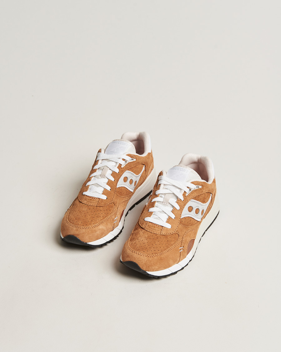 Hombres | Saucony Shadow 6000 Suede Sneaker Khaki | Saucony | Shadow 6000 Suede Sneaker Khaki