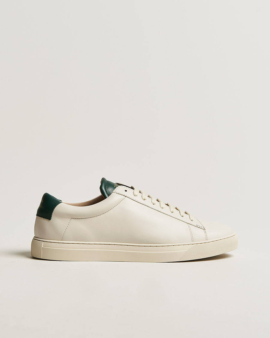 Hombres | Zespà ZSP4 Nappa Leather Sneakers Off White/Vert Sombre | Zespà | ZSP4 Nappa Leather Sneakers Off White/Vert Sombre