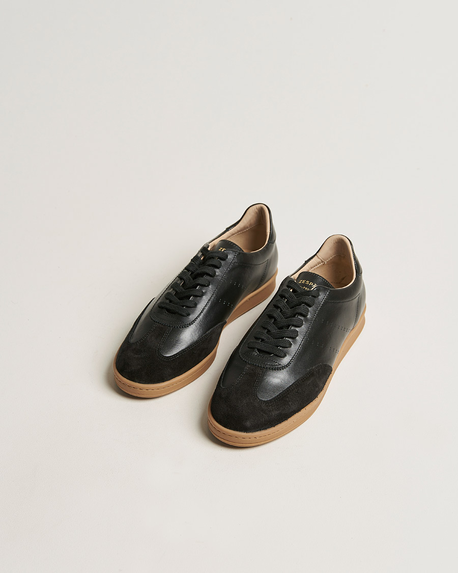 Hombres | Zespà ZSP GT Calf Nappa Leather Sneakers Black | Zespà | ZSP GT Calf Nappa Leather Sneakers Black
