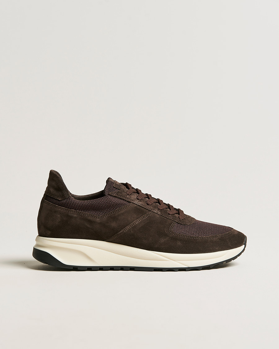 Hombres | C.QP Stride Suede/Nylon Runner Dark Brown | CQP | C.QP Stride Suede/Nylon Runner Dark Brown