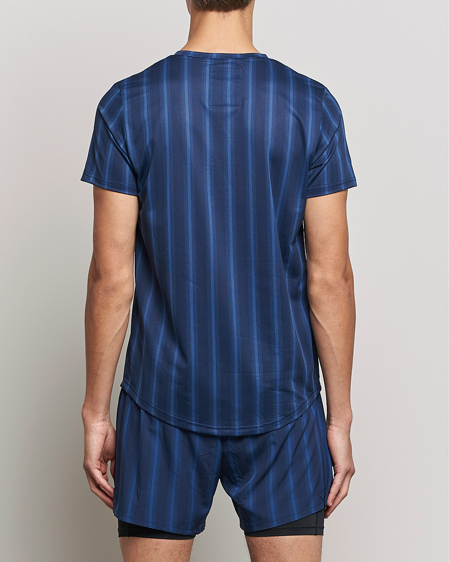 Hombres | Camisetas | NN07 | Combat Short Sleeve T-Shirt Navy Stripe