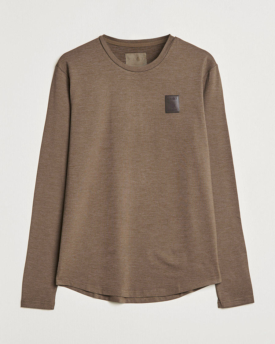 Hombres | Camisetas | NN07 | Pace Long Sleeve T-Shirt Clay