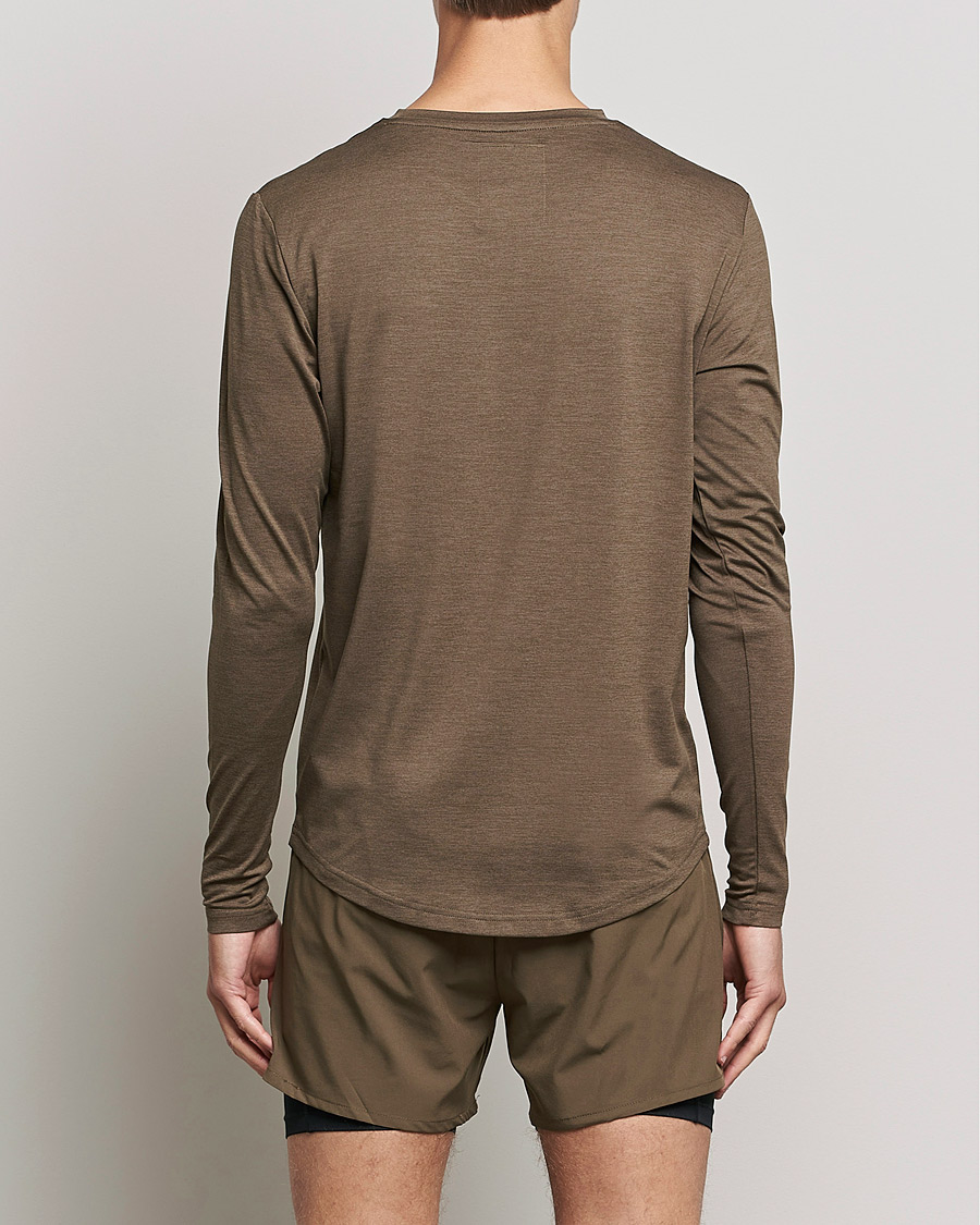 Hombres | Camisetas | NN07 | Pace Long Sleeve T-Shirt Clay