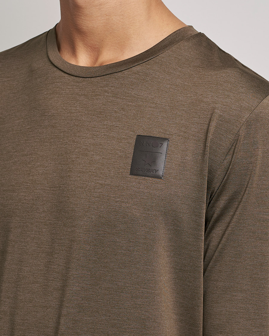Hombres | Camisetas | NN07 | Pace Long Sleeve T-Shirt Clay