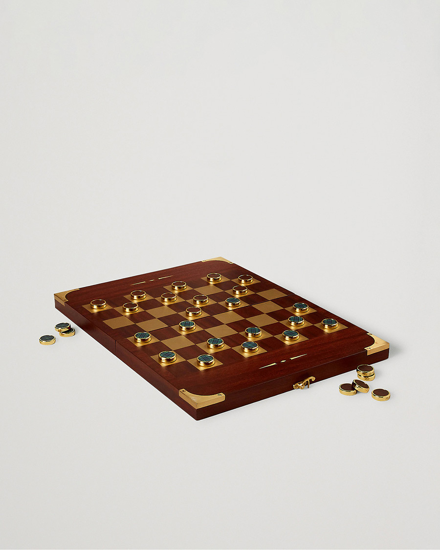 Hombres | Ralph Lauren Home Parkwood Wooden Backgammon Set Mahogony/Brass | Ralph Lauren Home | Parkwood Wooden Backgammon Set Mahogony/Brass