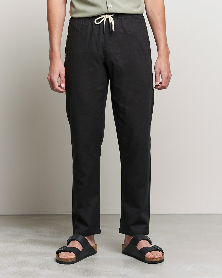 Hombres | Pantalones de lino | OAS | Linen Long Pants Black