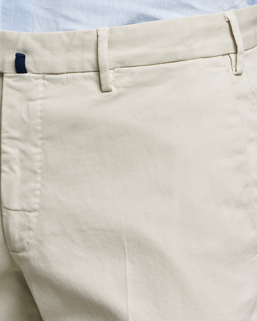 Hombres | Pantalones | Incotex | Slim Fit Cotton Stretch Chinos Light Beige