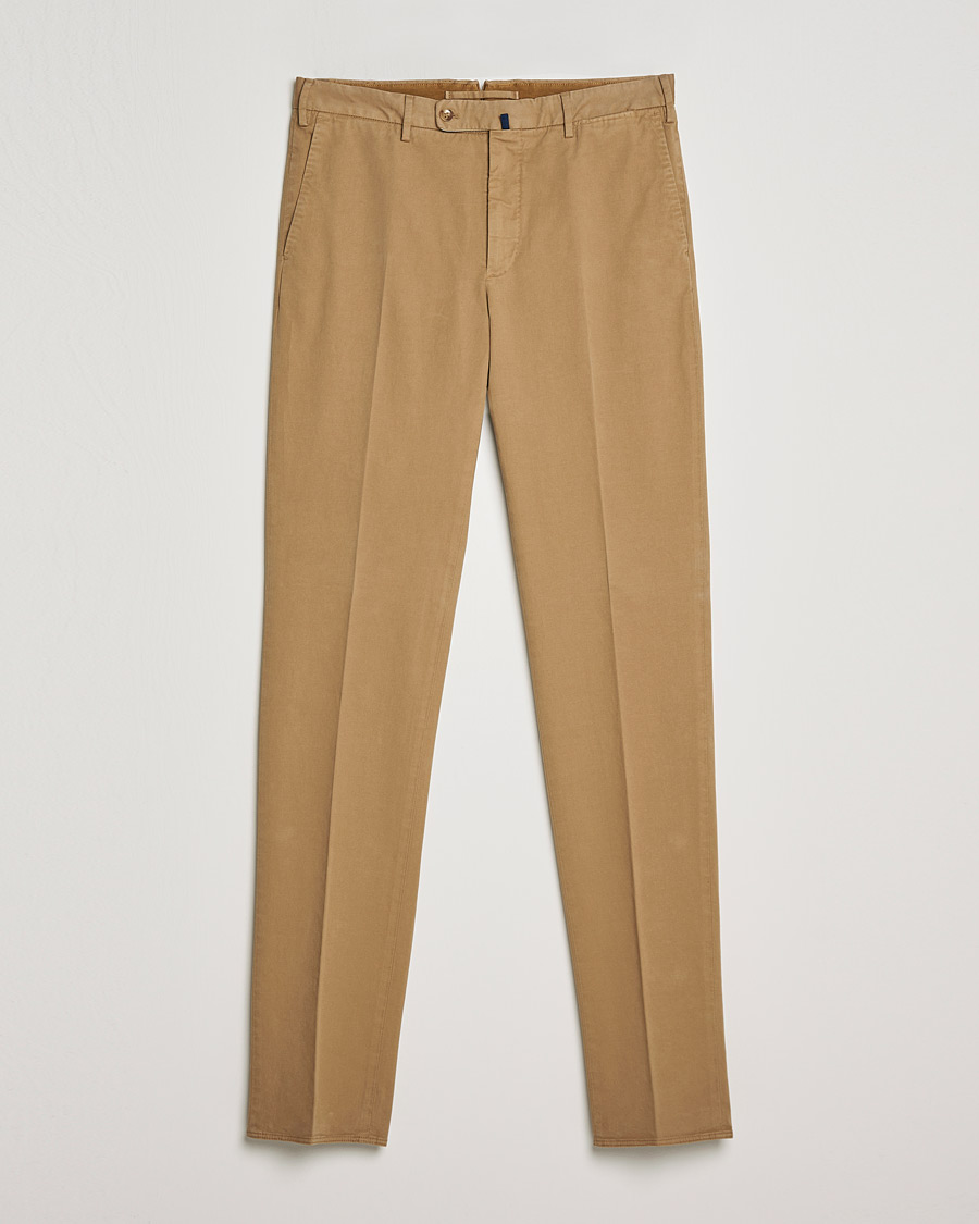 Hombres | Pantalones | Incotex | Regular Fit Cotton Stretch Chinos Beige