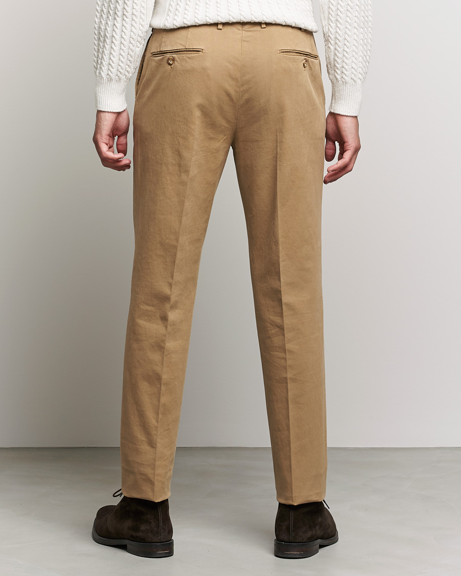 Hombres | Pantalones | Incotex | Regular Fit Cotton Stretch Chinos Beige