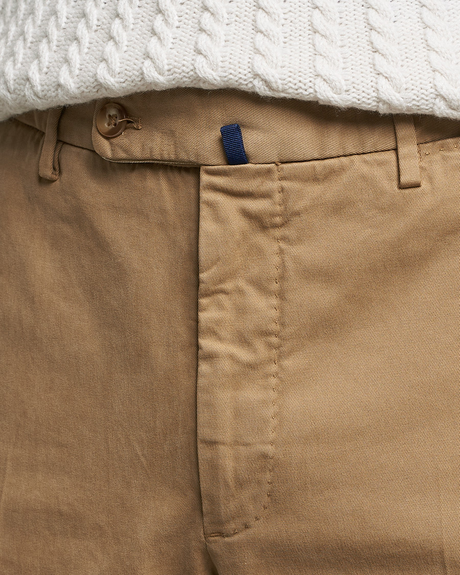Hombres | Pantalones | Incotex | Regular Fit Cotton Stretch Chinos Beige