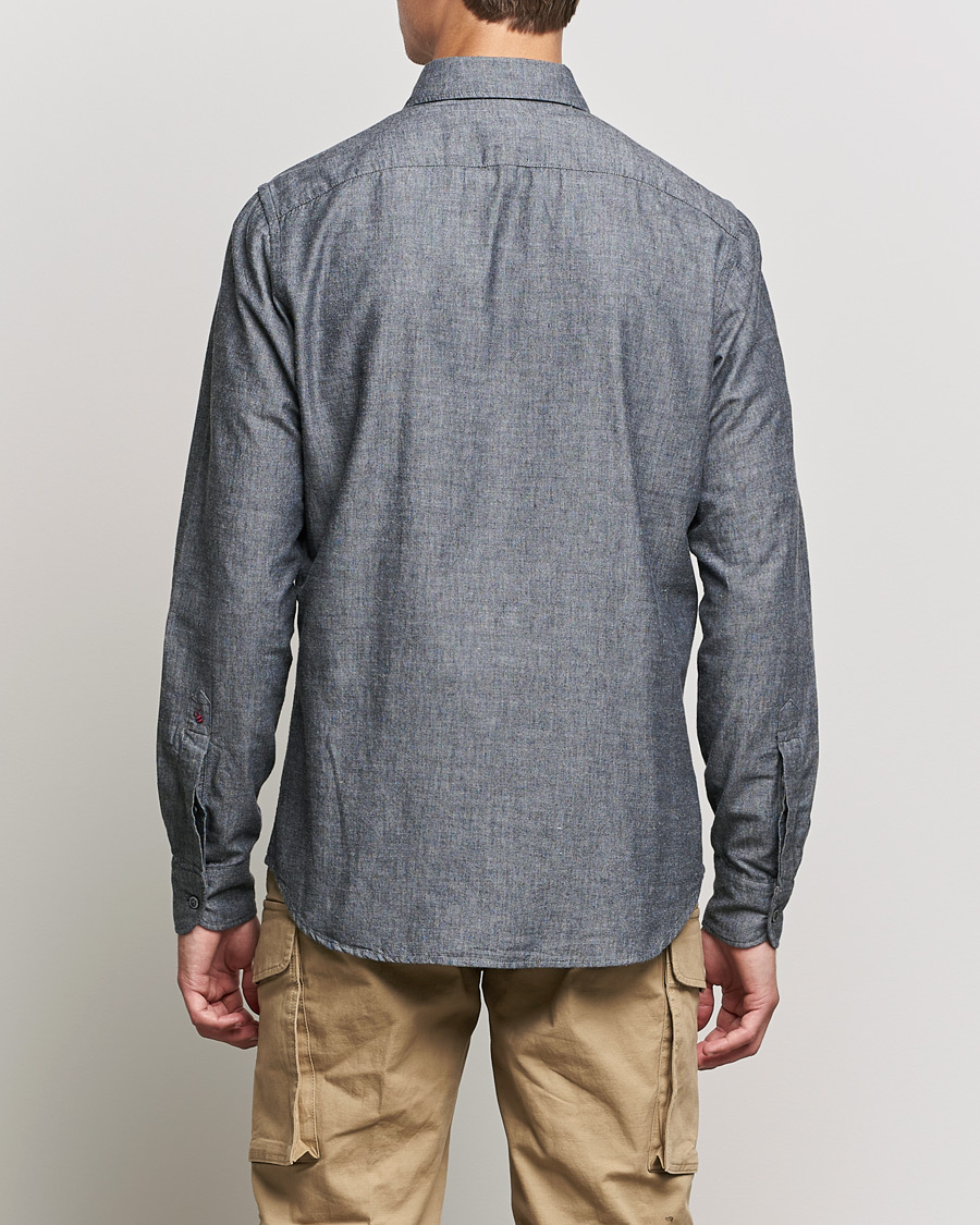 Hombres | Camisas | Slowear | Chambray Work Shirt Grey