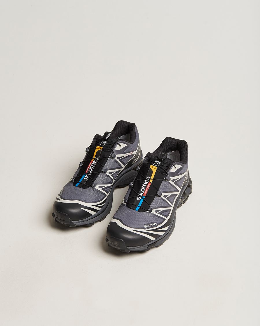 Hombres | Salomon XT-6 GTX Sneakers Black/Ebony | Salomon | XT-6 GTX Sneakers Black/Ebony