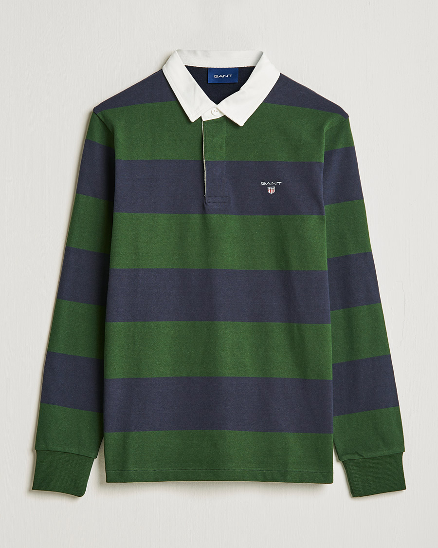 Hombres | Jerséis y prendas de punto | GANT | Original Barstripe Heavy Rugger Storm Green