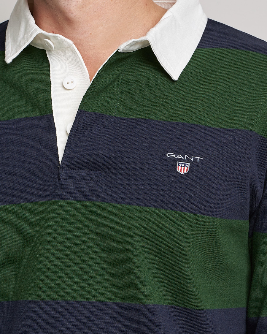 Hombres | Jerséis y prendas de punto | GANT | Original Barstripe Heavy Rugger Storm Green
