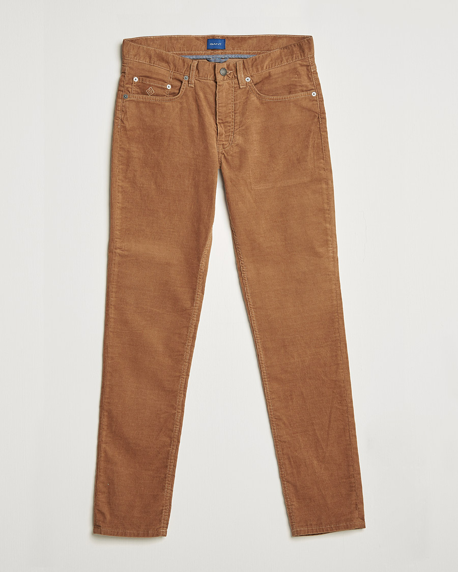 Hombres | Pantalones | GANT | Hayes Cord Jeans Roasted Walnut