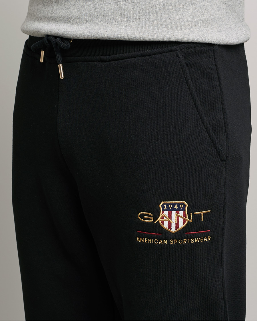 Hombres | Pantalones | GANT | Archive Shield Sweatpants Black