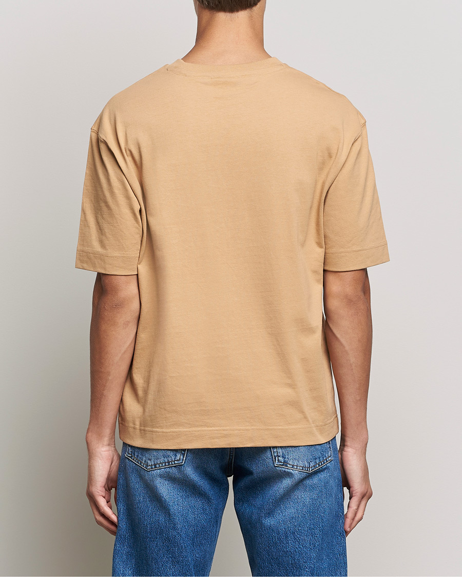Hombres | Camisetas | GANT | Icon Crew Neck T-shirt Toffee Beige