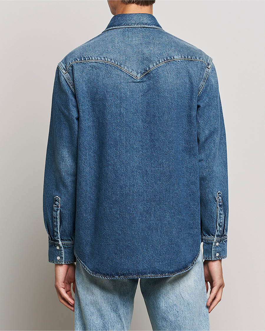 Hombres | Camisas | GANT | Western Denim Shirt Vintageg Blue