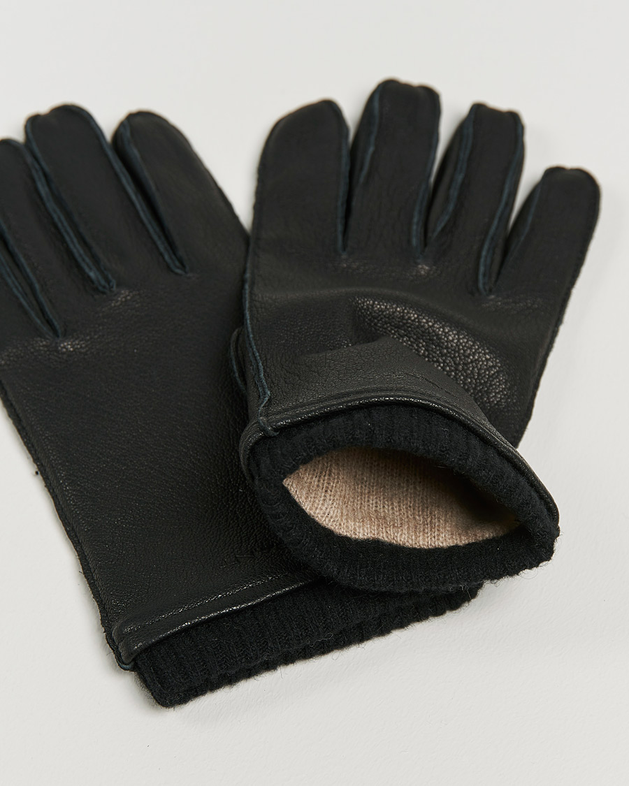 Hombres | GANT Leather Gloves Black | GANT | Leather Gloves Black