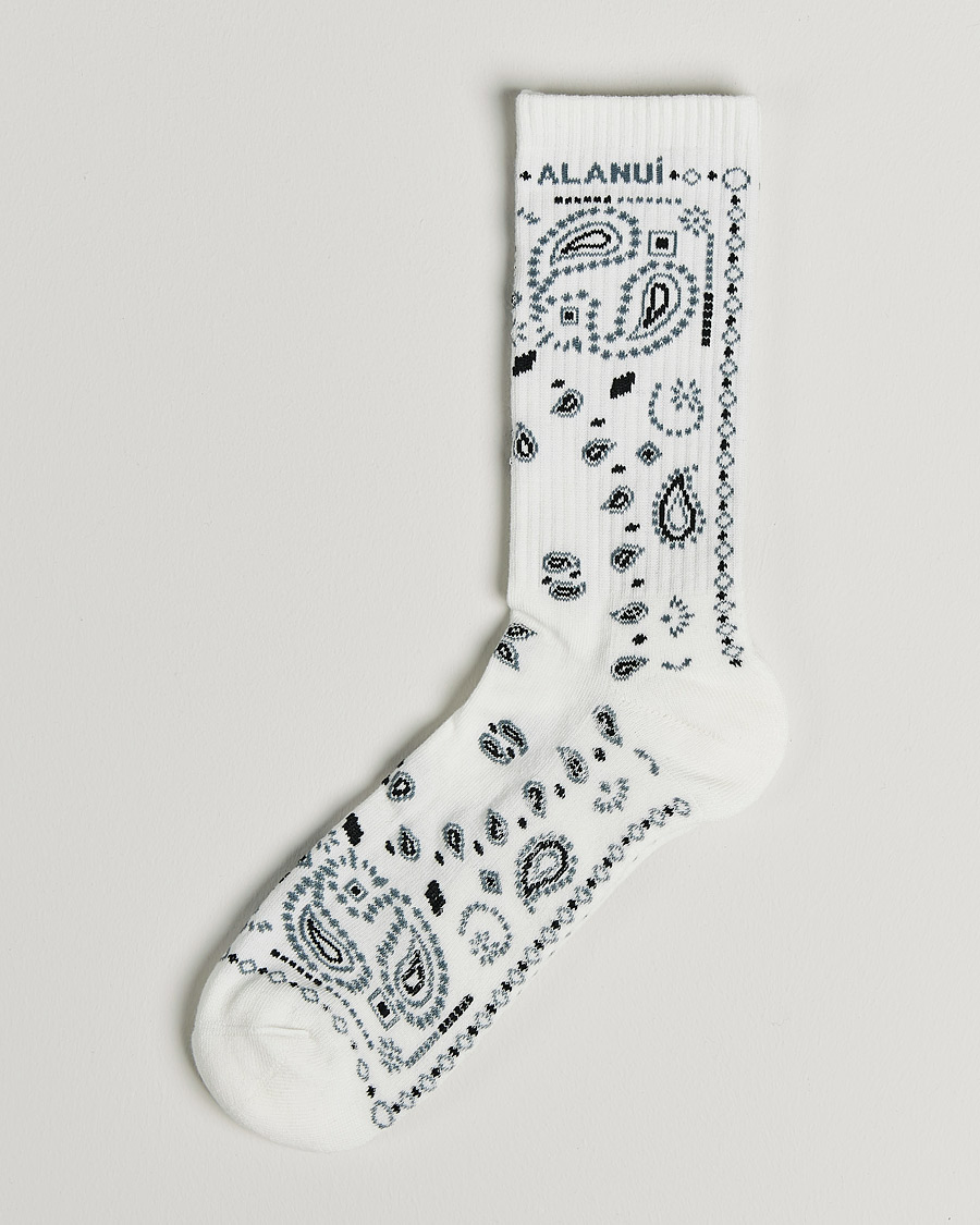 Hombres | Ropa interior y calcetines | Alanui | Bandana Printed Socks White