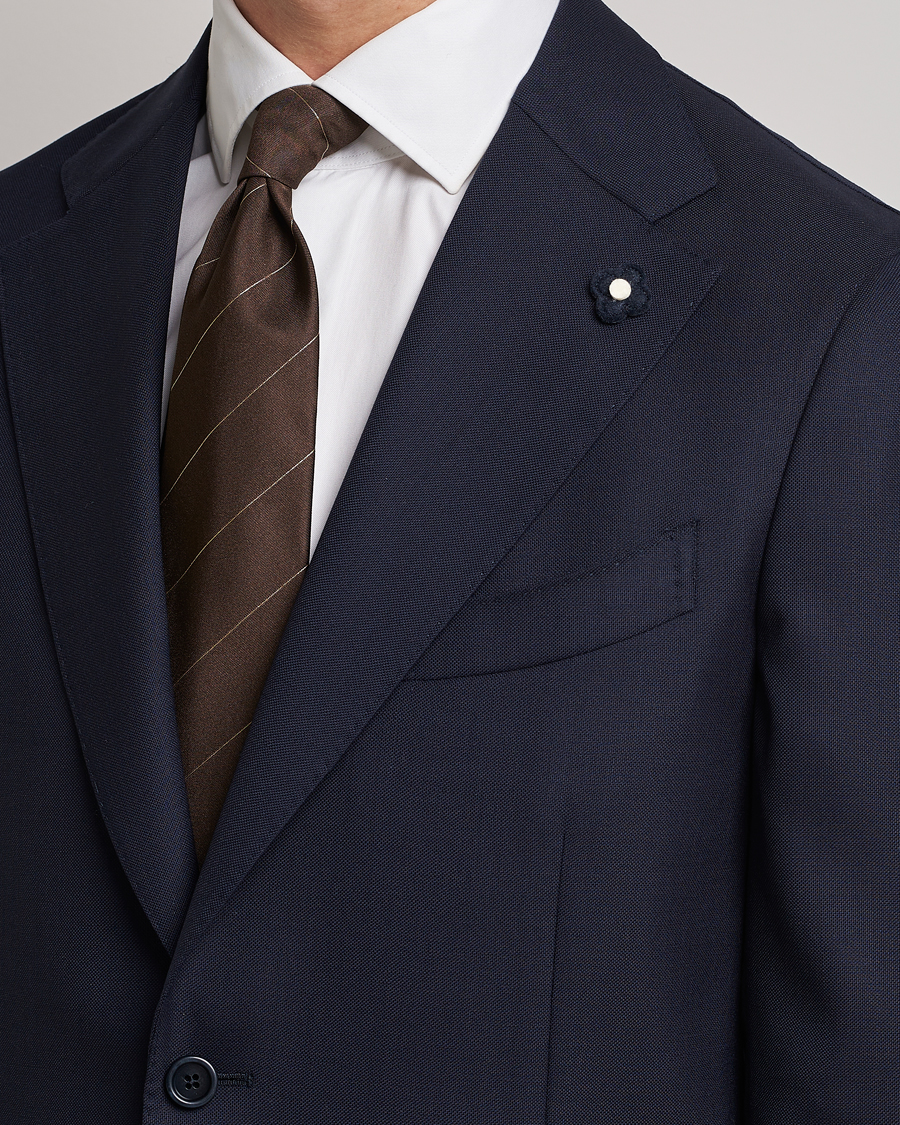 Hombres | Blazers | Lardini | Patch Pocket Wool Blazer Navy