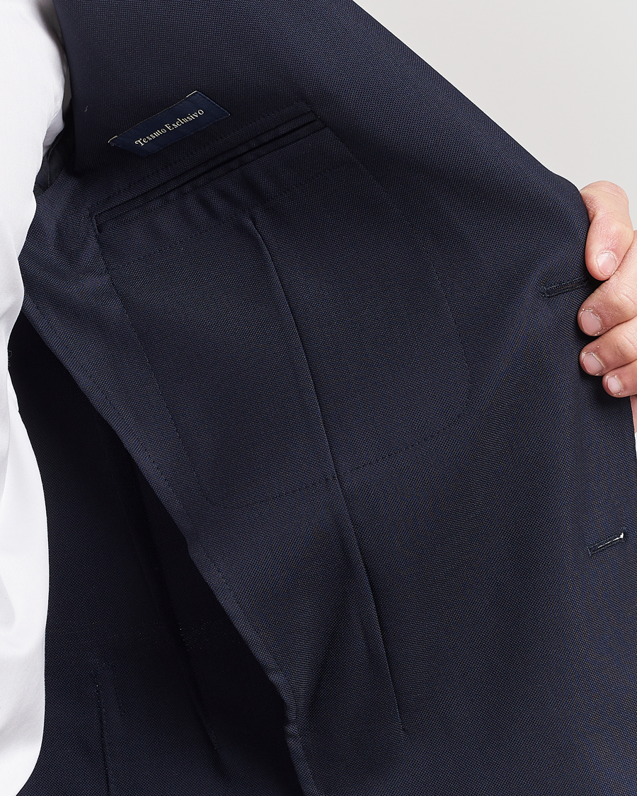 Hombres | Blazers | Lardini | Patch Pocket Wool Blazer Navy