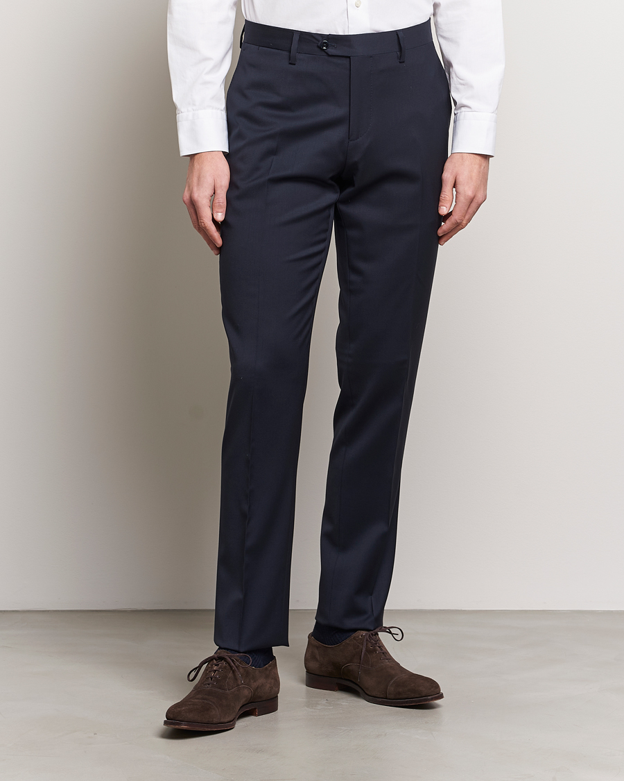 Hombres | Pantalones | Lardini | Wool Trousers Navy