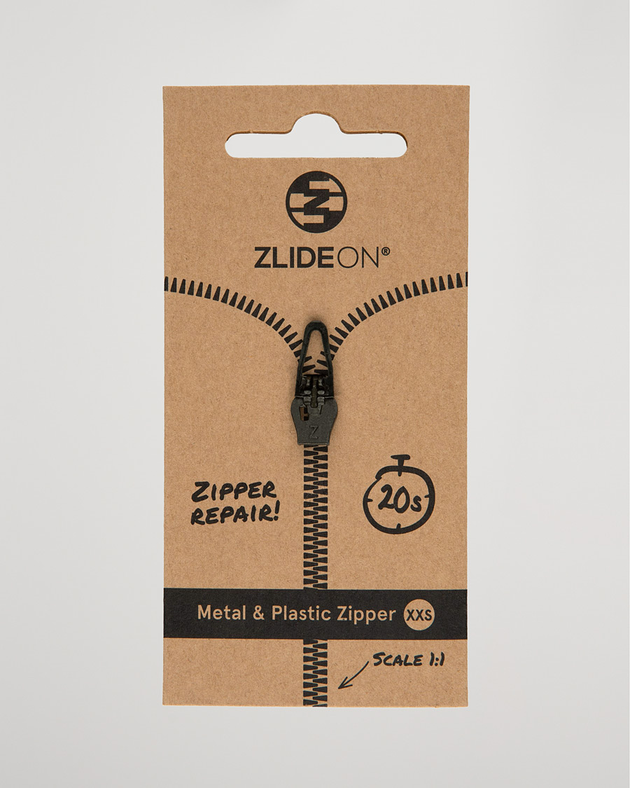 Hombres | Cuidado de prendas | ZlideOn | Normal Plastic & Metal Zipper Black XXS