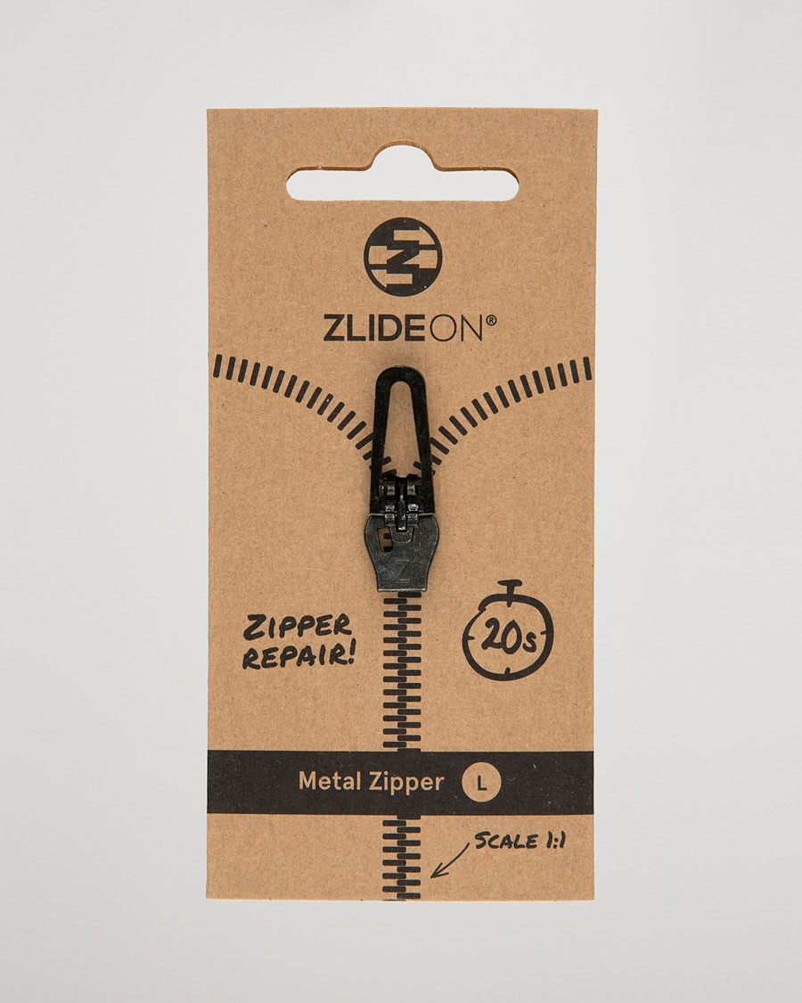 Hombres | Cuidado de prendas | ZlideOn | Normal Metal Zipper Black L