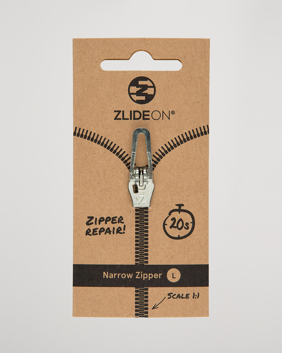 Hombres | Cuidado de prendas | ZlideOn | Narrow Zipper Silver L