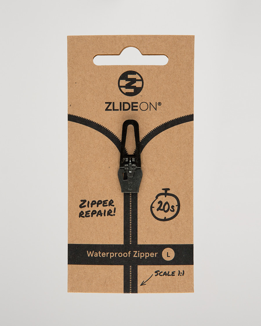 Hombres | Cuidado de prendas | ZlideOn | Waterproof Zipper Black L