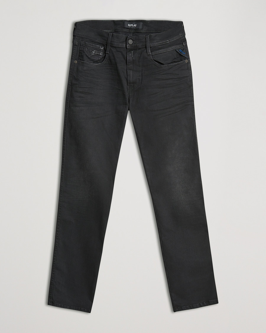 Hombres | Vaqueros | Replay | Anbass Hyperflex Re Used X-Lite Jeans Washed Black