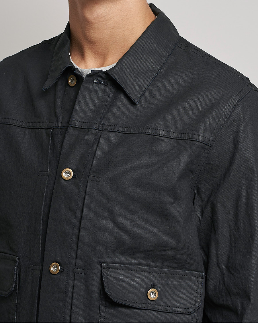 Hombres | Abrigos y chaquetas | Replay | Sartoriale Coated Denim Jacket Black