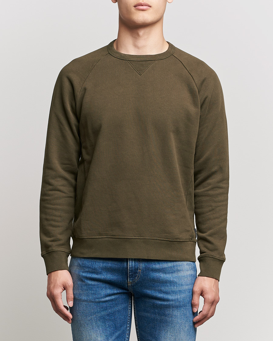 Hombres | Jerséis y prendas de punto | Replay | Sartoriale Jersey Crew Neck Sweatshirt Military