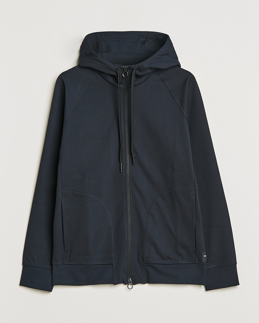 Hombres | Jerséis y prendas de punto | Replay | Sartoriale Shiny Full Zip Hoodie Dark Blue